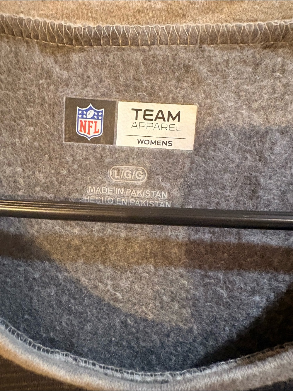 NFL Women's Team Apparel Gray Sweatshirt